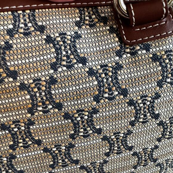 MINT CELINE MACADAM STRAW TOTE - Picture 2 of 7